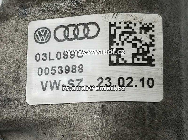 03L 089C AudiVW Vstřikovací palivová lišta systému commonrail  2,0 Tdi  03L089C - 2