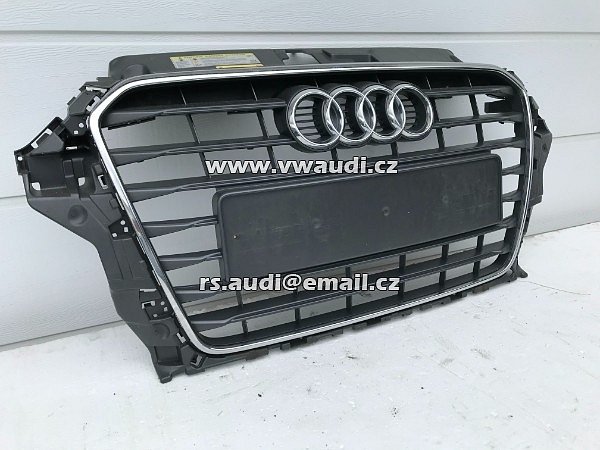 8V3 853 651 maska AUDI A3 8V 12-16 + S-Line Grill černý lesk - 4