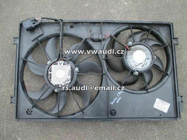 1K0 121 207 BB Dvojitý ventilátor sahara větráky chlazení motoru     Audi A3 VW Golf 5 Touran - 2