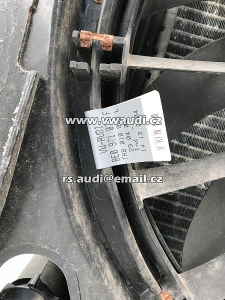 8E0 805 594 E Nosič zámku Audi A4 8E B7 2.0 96 KW 130 HP benzín 02-2001 přední čelo chladičová stěna - 2