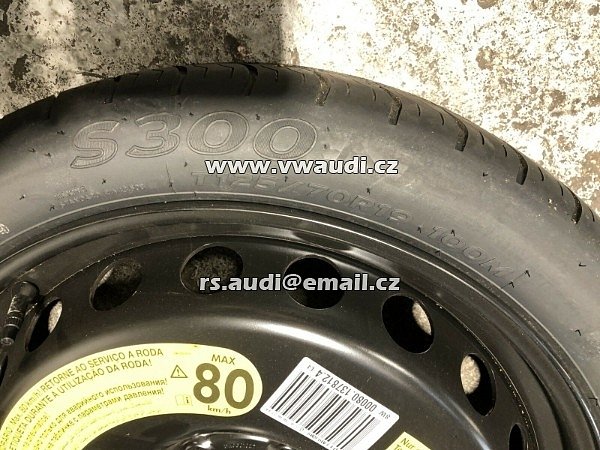 8W0 601 027 T125 / 70 R19 100M  Audi A4 B9 8W  rezervní kolo 19 palců pro  - 6