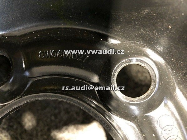 8W0 601 027 T125 / 70 R19 100M  Audi A4 B9 8W  rezervní kolo 19 palců pro  - 7