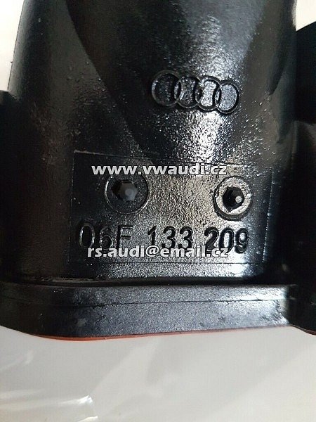 Sací potrubí 06F133209 2902010639 06D133340 Ovladač vzduchové klapky Audi A3 8P Orig - 3