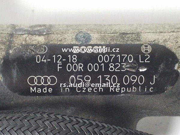 059 130 090 J  VSTŘIKOVÁNÍ AUDI A6 3.0 TDI QUATTRO (225 CV) 2004 lišta + čidlo 057 130 764B - 2