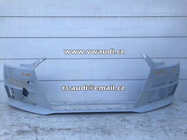 8W0 807 437  Nárazník přední PDC + SRA ostřik světel BÍLÁ barva  Audi A4 8W B9 od 2016 Přední nárazník  - 18