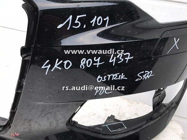 4K0 807 437 A Nárazník přední AUDI A6 4K C8 přední nárazník originál od 201 - 7