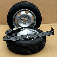 VW T5 + T6 T6.1 2004 - 2022  Sada pro dovybavení držáku  rezervního kola R17 a zvedák hever - 2