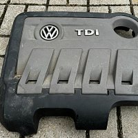 VW Caddy 1.6 2.0 TDi 11-20 kryt motoru kryt okrasný znak LOGO VW - 4