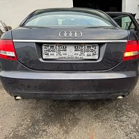 Audi A6 4F 2,7 TDI zadní nárazník s parkovacím asistentem barva  Z7Q LZ7Q Šedá metalíza AUSTERNGRAU - 4