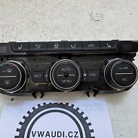 ovládací panel klimatizace VW Passat B8 5G0907044DP topení ventilace vyhřívání sedadel - 3