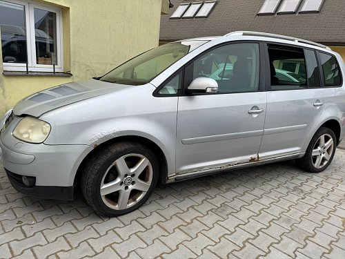 zrcátko venkovní řidič VW Touran 1T 2004  levé dveře vyhřívané elektrické LP stribrna reflex-metalicka LA7W