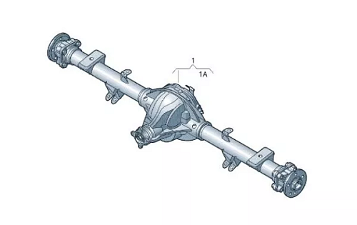 2H6 500 040 Naprava zadni uplna VW AMAROK 3,0 TDI